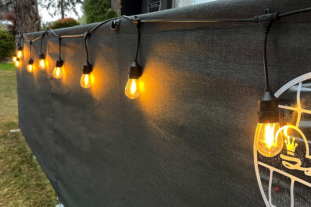 Lichtslinger 6 mtr. 10 lampen